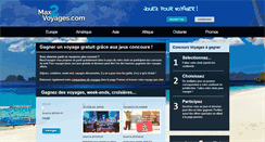 Desktop Screenshot of max2voyages.com